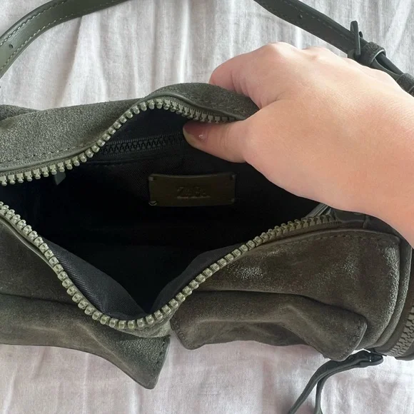 Zara Olive Green Mini Bag - Picture 3 of 8